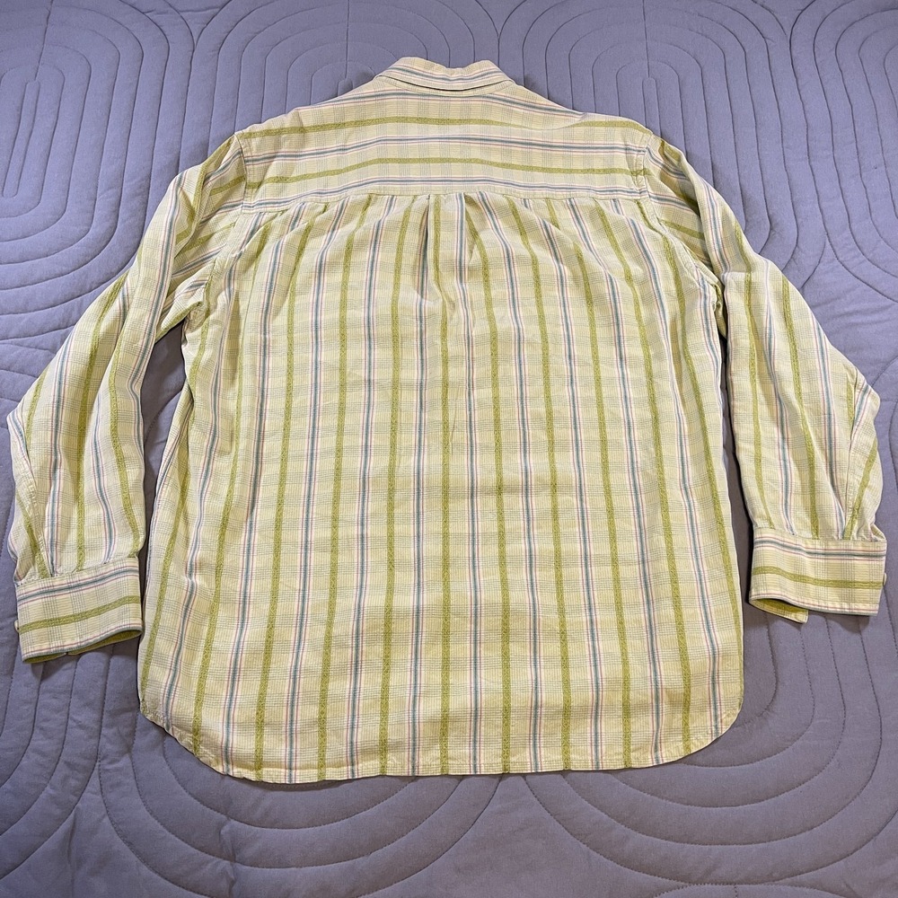 Tommy Bahama Shirt Mens Large Stripe Tencel Lyocell Long Sleeve Casual Button - Picture 5 of 9